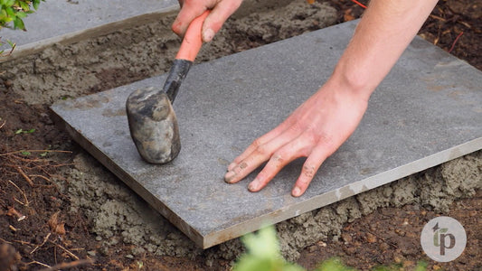How to Install Tuscan Path Natural Stone Pavers on a Concrete Base