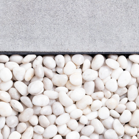 High Polish White 15-20mm Landscaping Pebbles