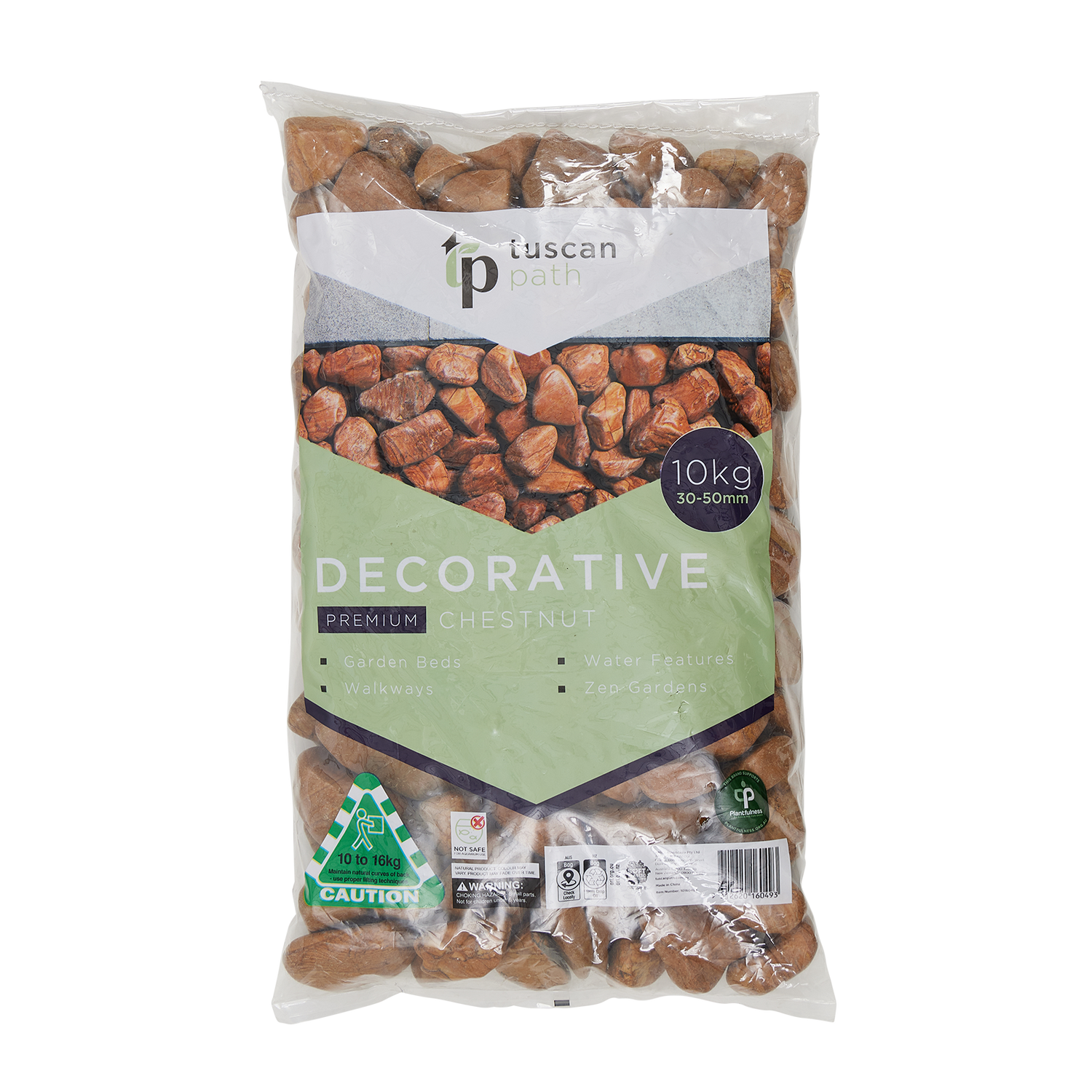 High Polish Chestnut 30-50mm Landscaping Pebbles