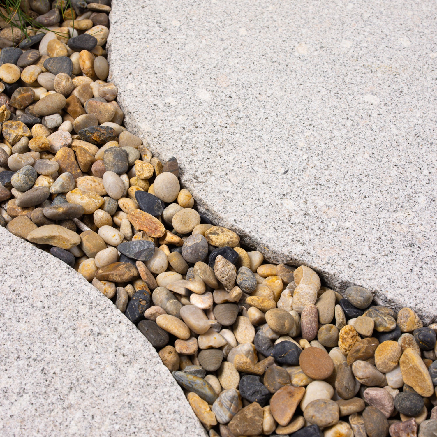 Large Round Grey Granite Stepping Stone