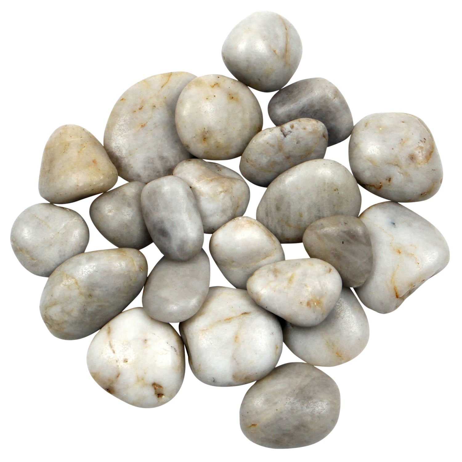 Polished Quartz 30-50mm Decorative Pebbles