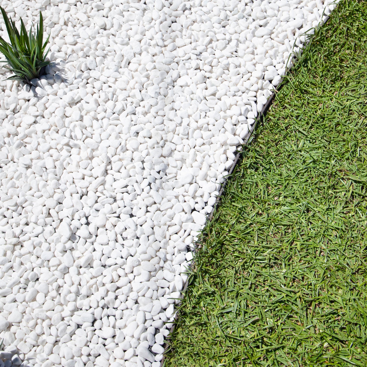 Snow White 10-15mm Landscaping Pebbles