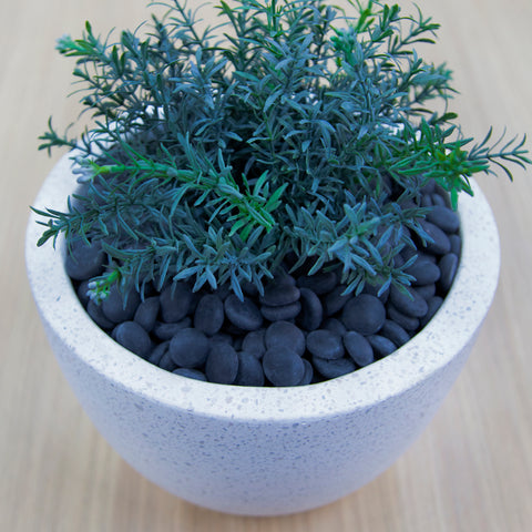 Frosted Black 17-19mm Decorative Pebbles