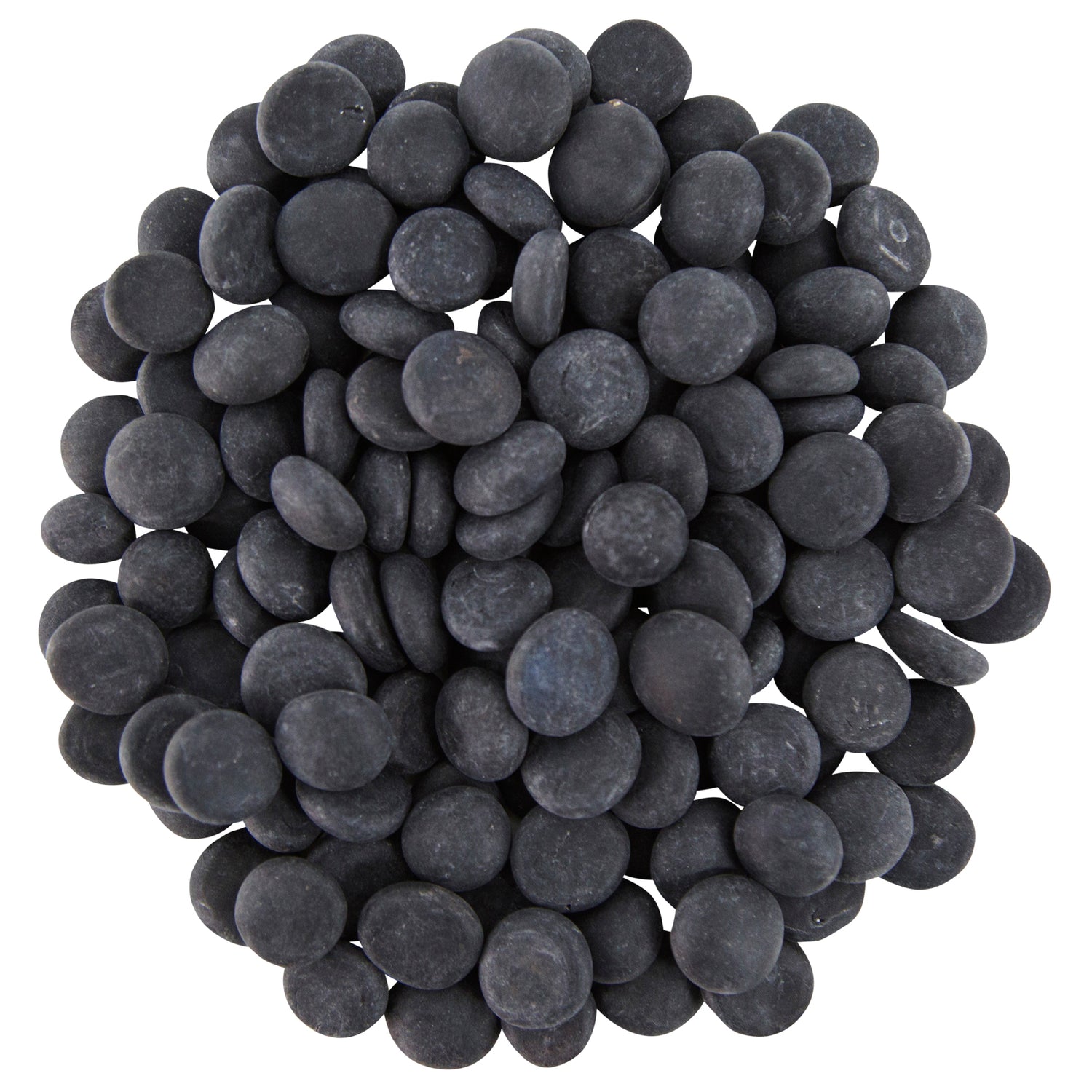 Frosted Black 17-19mm Decorative Pebbles