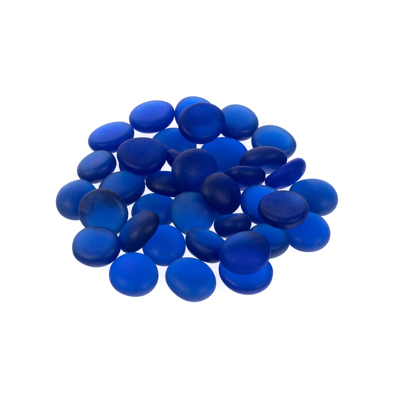 Frosted Blue 17-19mm Decorative Pebbles