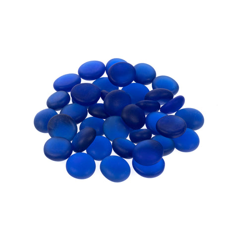 Frosted Blue 17-19mm Decorative Pebbles
