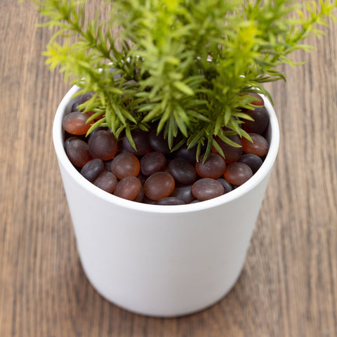 Frosted Brown 17-19mm Decorative Pebbles