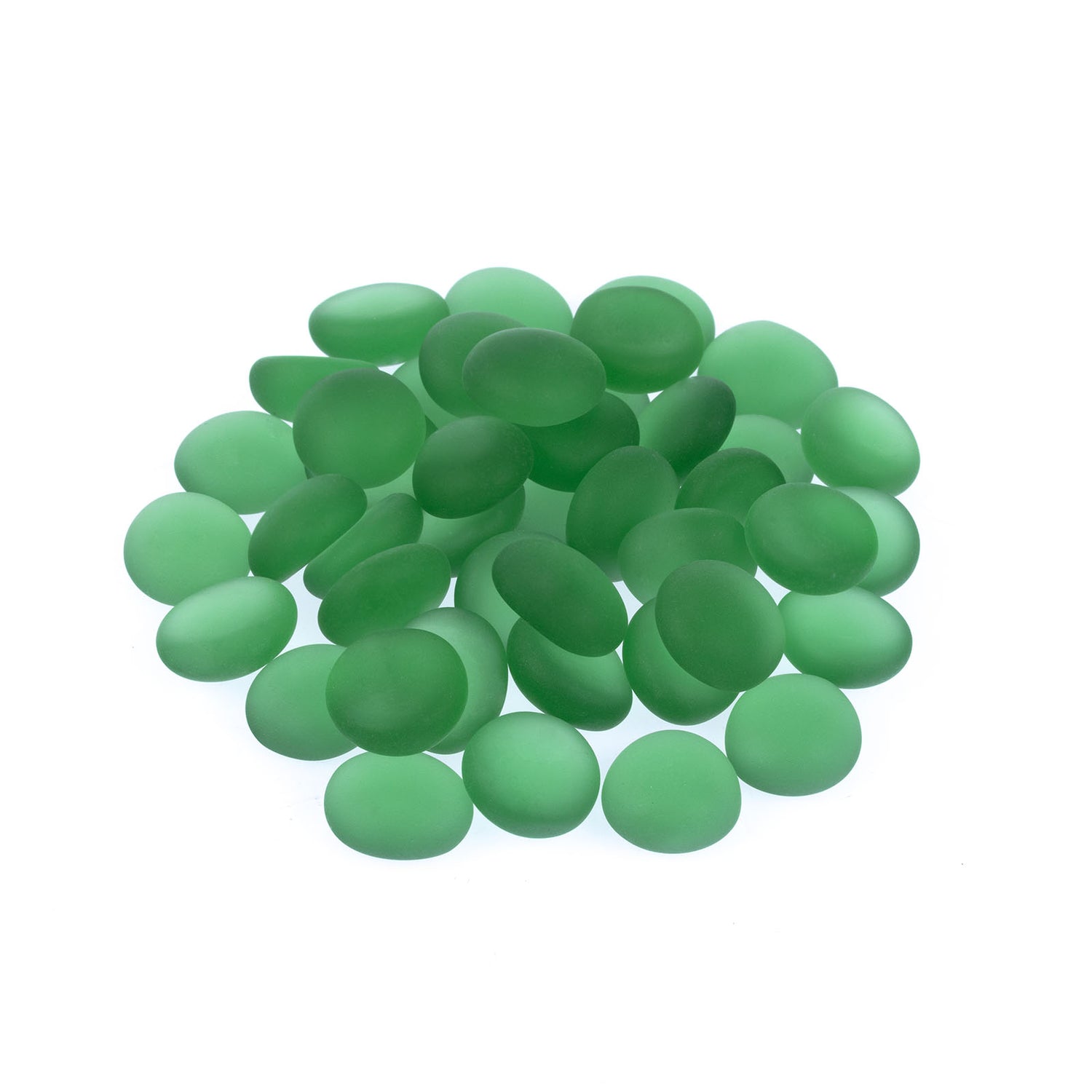 Frosted Green 17-19mm Decorative Pebbles