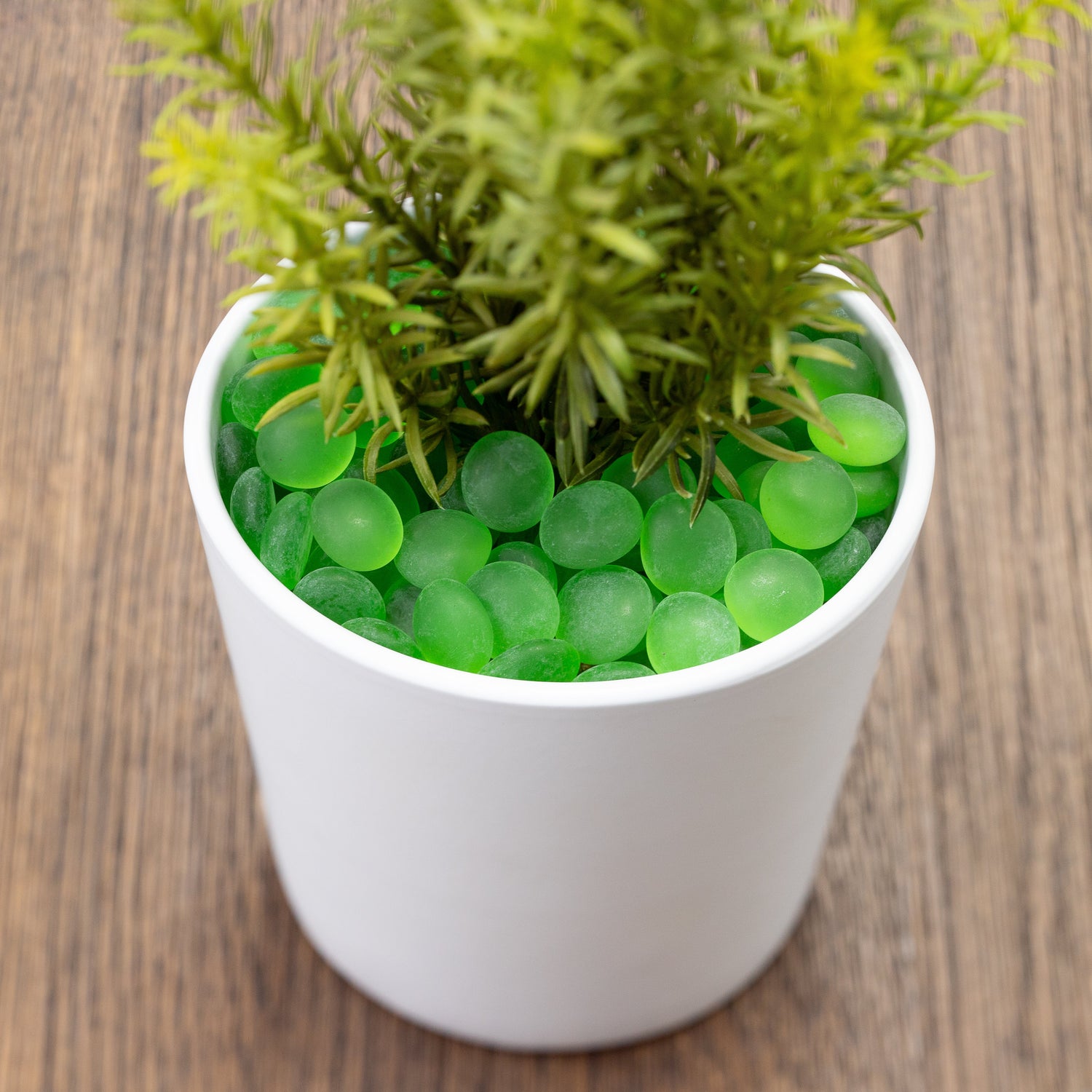 Frosted Green 17-19mm Decorative Pebbles