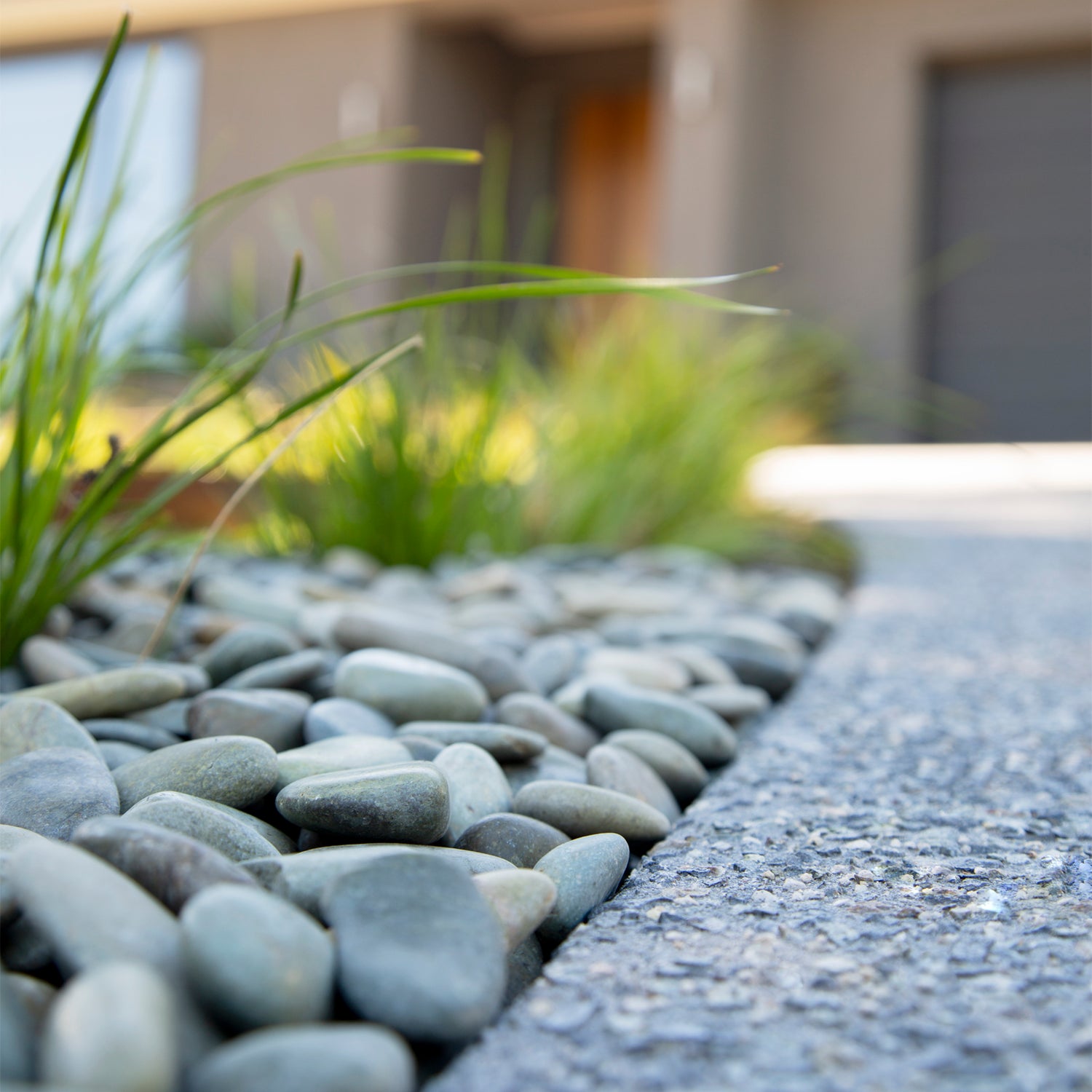 Natural Green Wash 30-50mm Landscaping Pebbles
