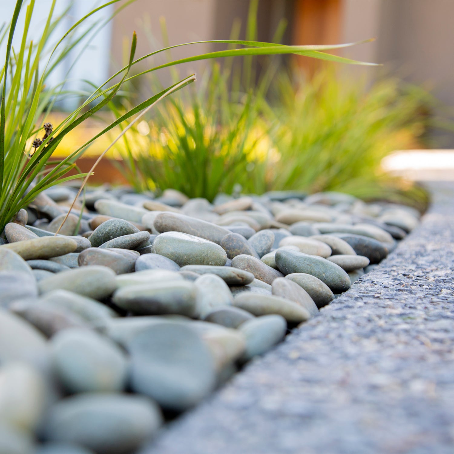 Natural Green Wash 30-50mm Landscaping Pebbles