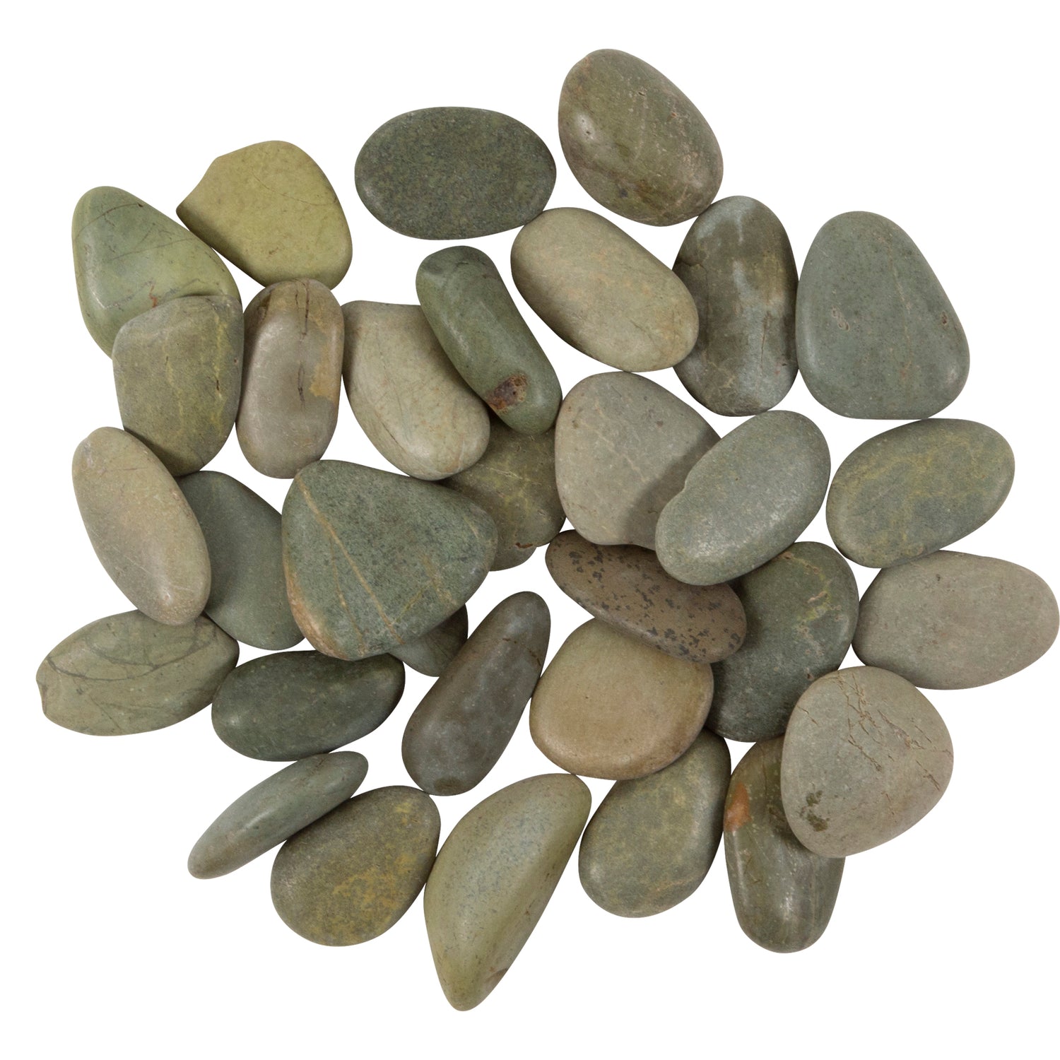 Natural Green Wash 30-50mm Landscaping Pebbles