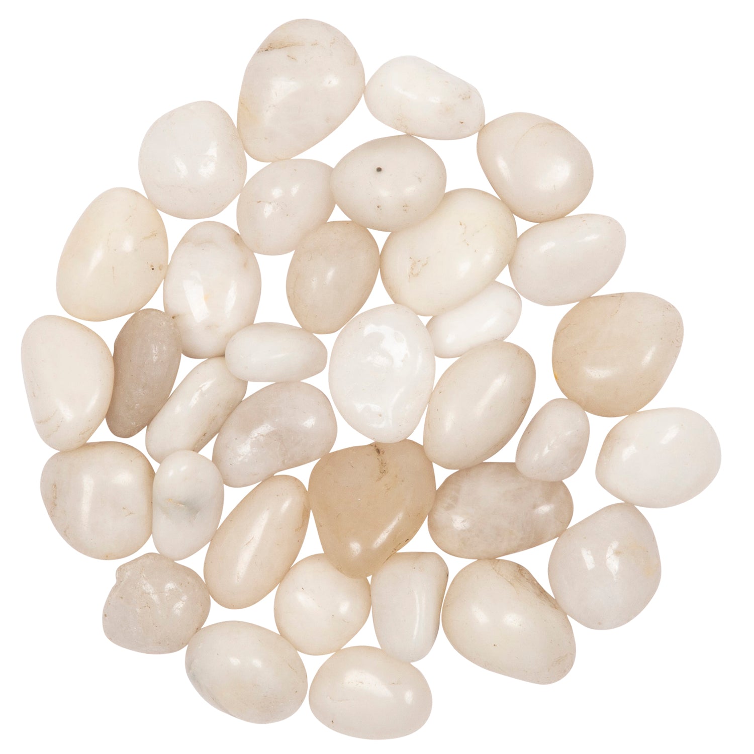 Polished White 10-15mm Decorative Pebbles