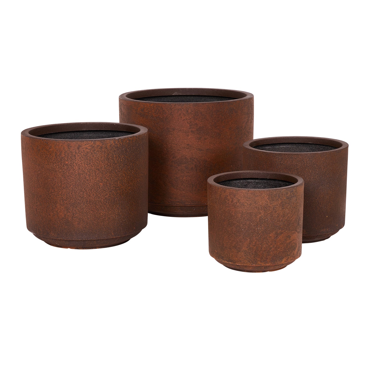 Harper Drum Planter in Rust