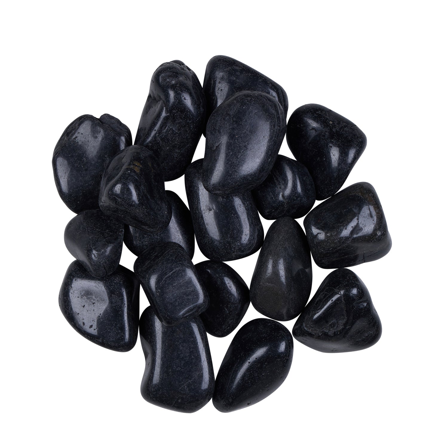 High Polish Black 40-60mm Landscaping Pebbles