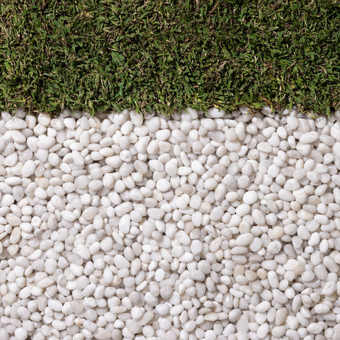 High Polish White Quartzite Pebbles 15-20mm