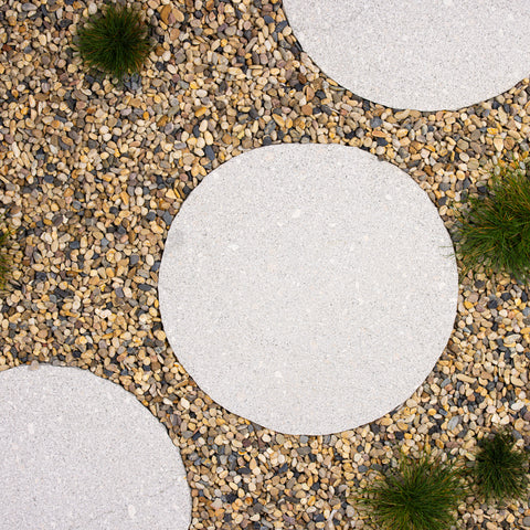 Large Round Grey Granite Stepping Stone