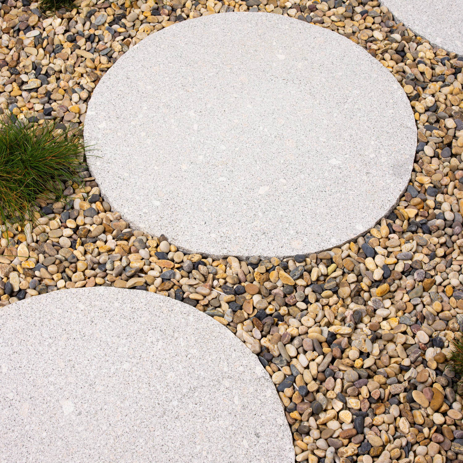 Large Round Grey Granite Stepping Stone