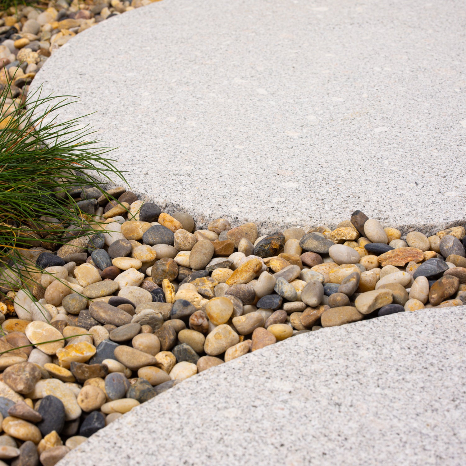 Large Round Grey Granite Stepping Stone