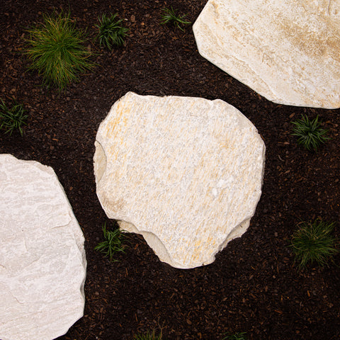 Beige Mix Quartzite Stepping Stone