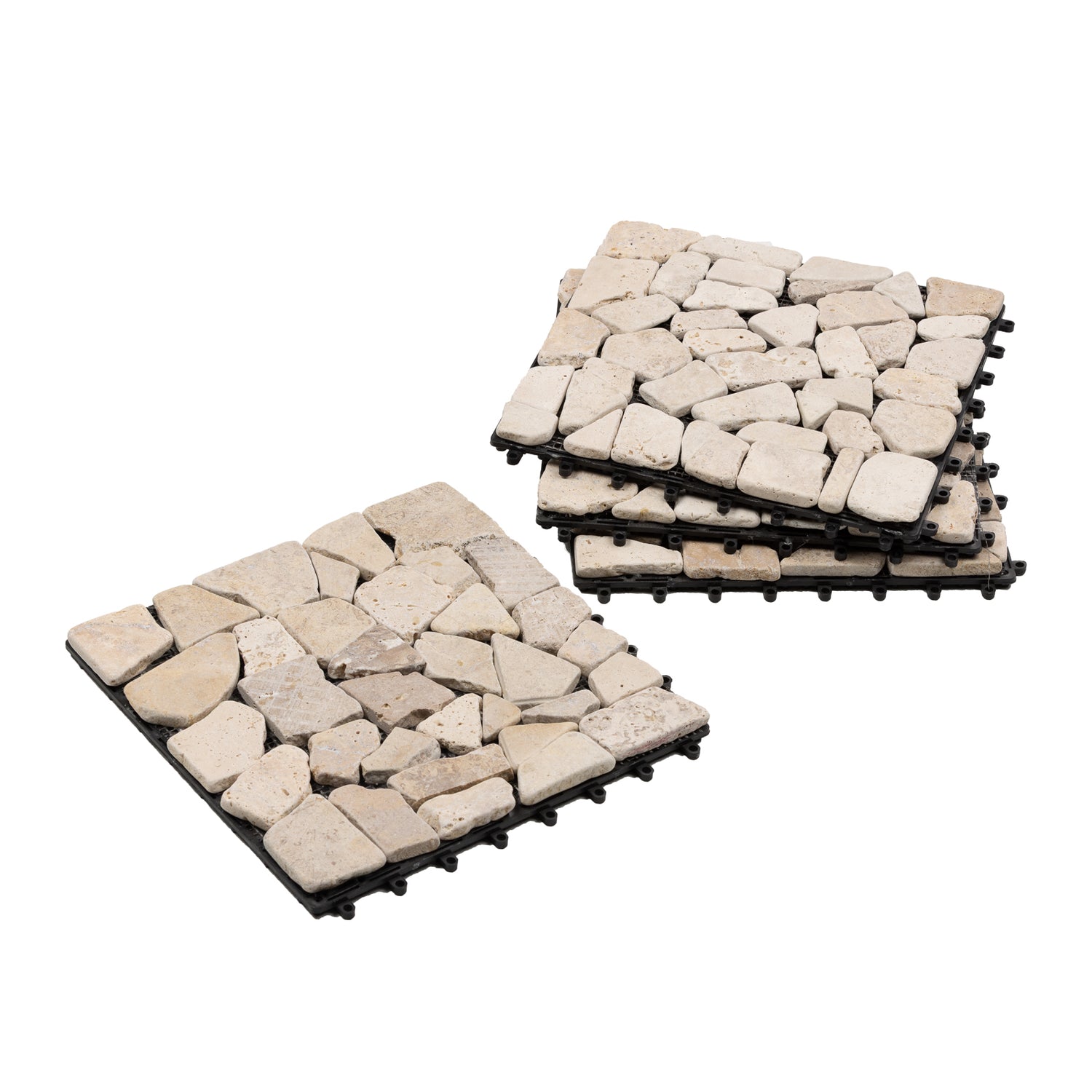 Tuscan Path 4pc Click Floor Tiles