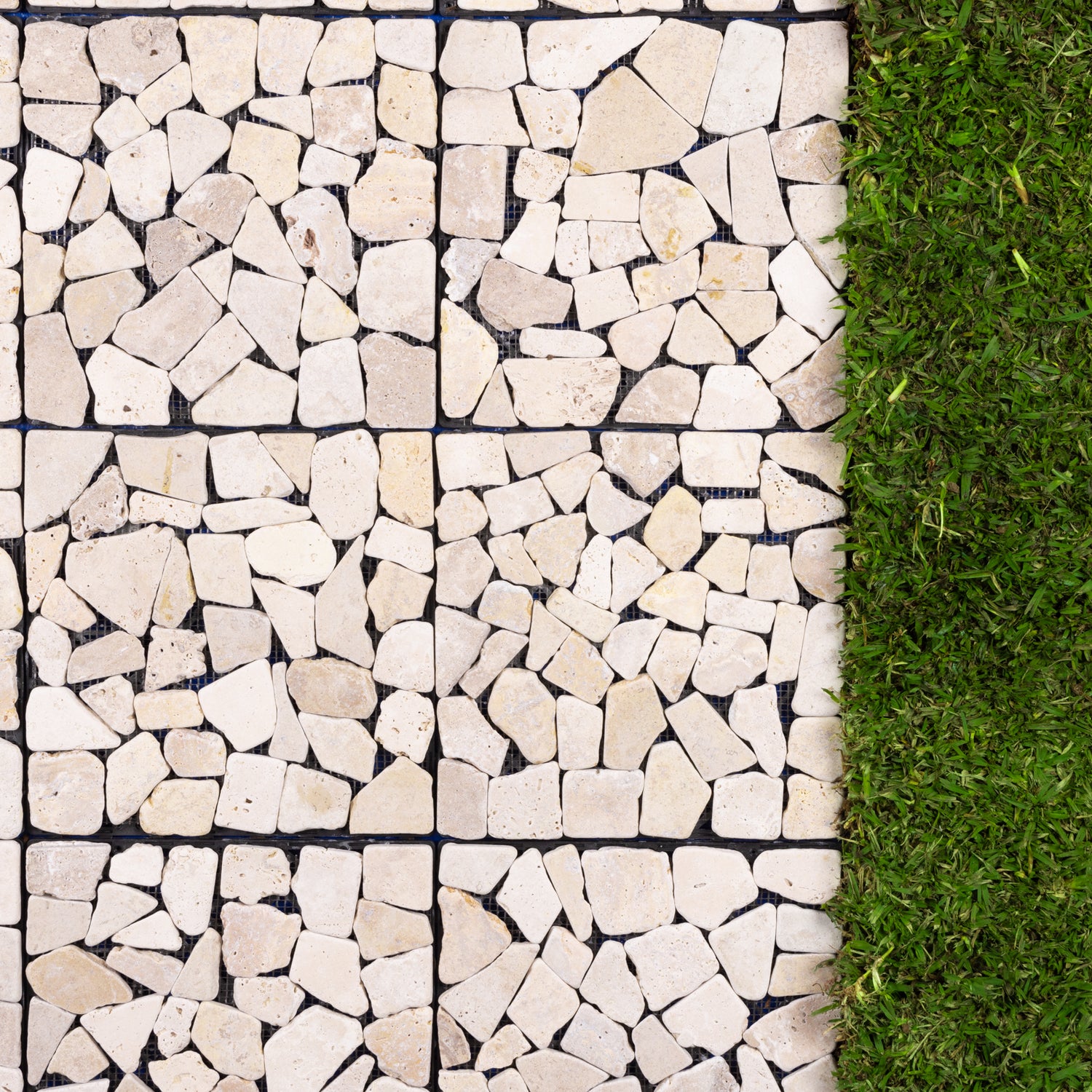 Click Together Tile Tuscan Path 4pc Click Floor Tiles Travertine