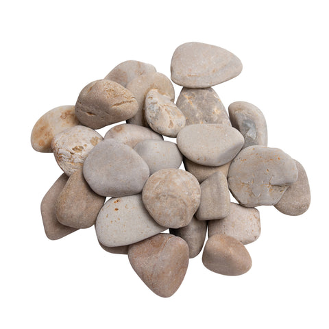 Smooth Cream River Pebbles 30-50mm