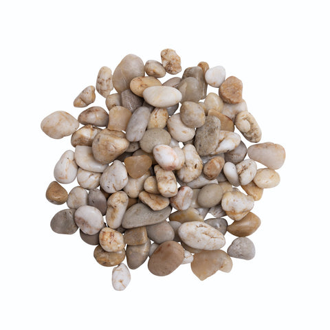 Smooth Cream River Pebble 15-20mm