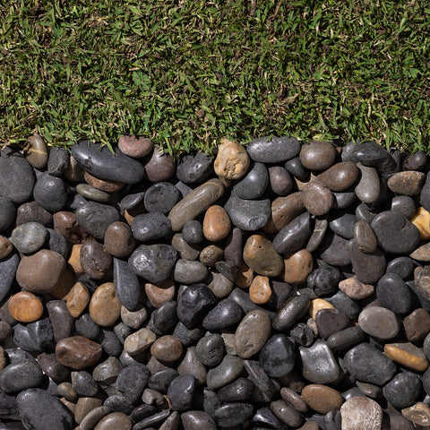 Natural Dark Mixed River Pebbles 30-50mm