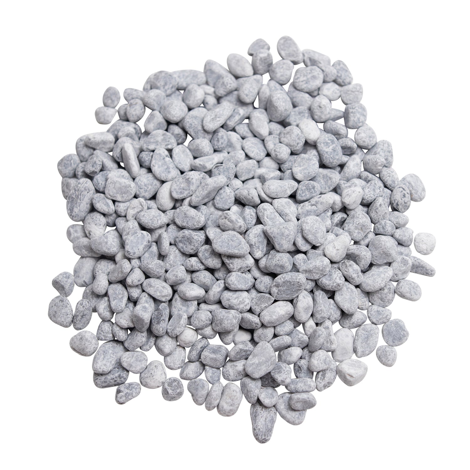 Tumbled Silver Grey Limestone Pebbles 8-12mm
