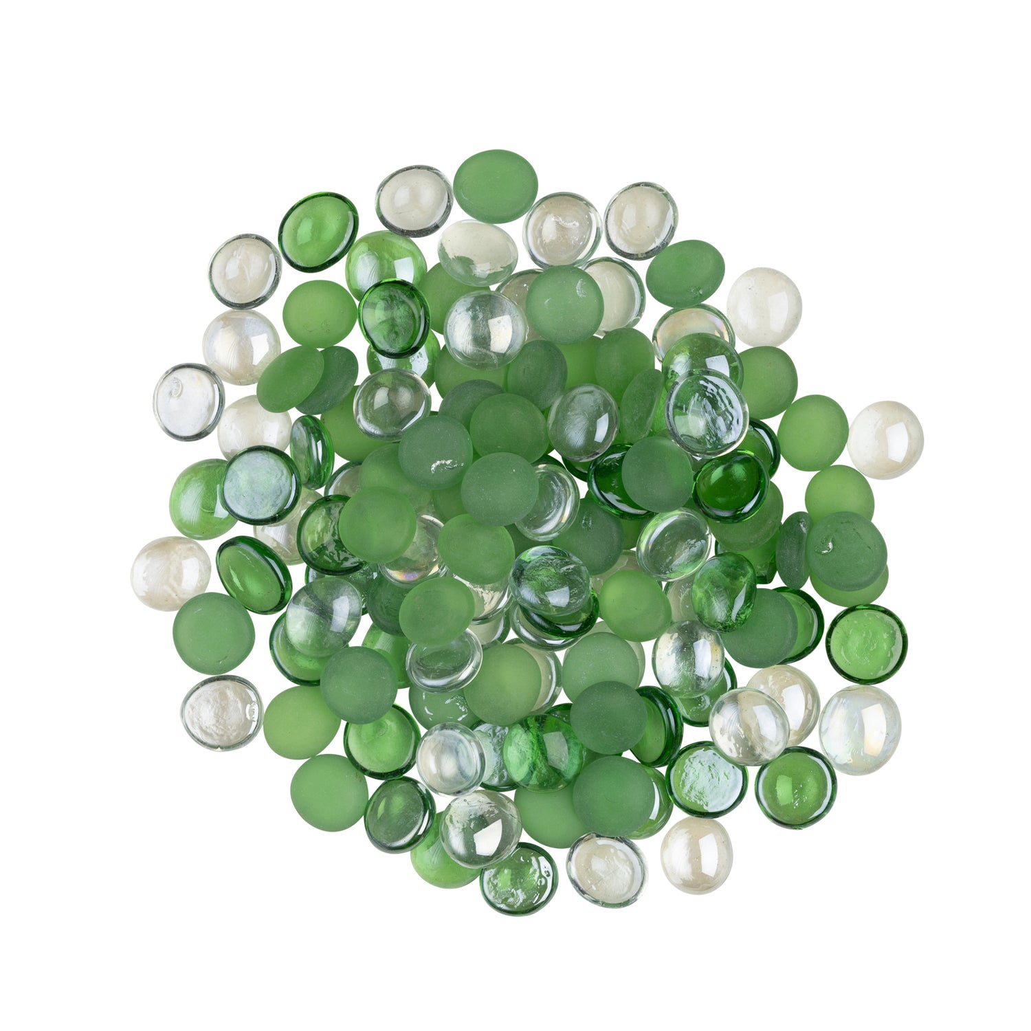 Green Glass Gems 17-19mm