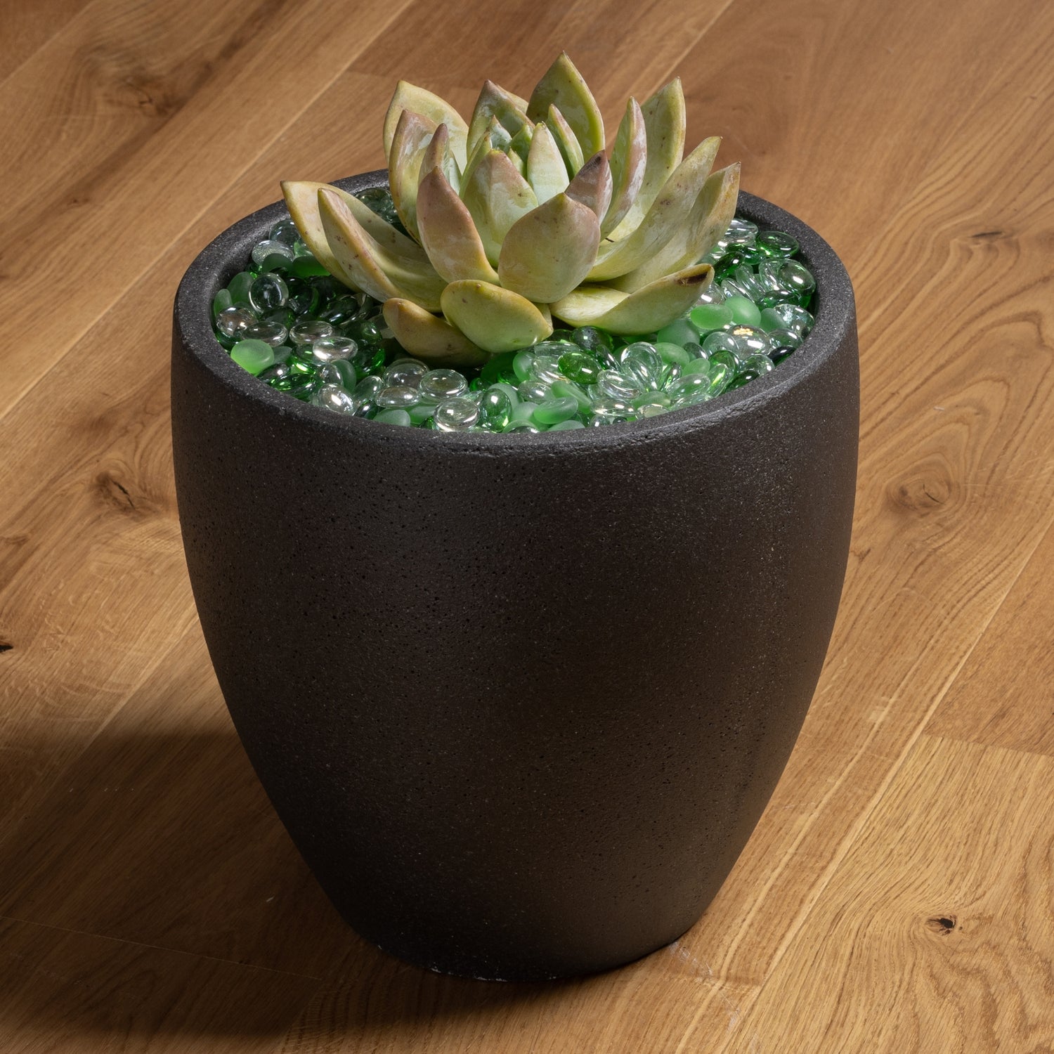 Green Glass Gems 17-19mm