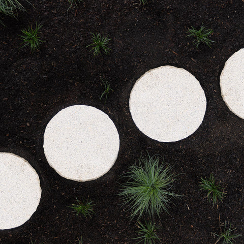 Sandy Biege Granite Round Stepping Stone