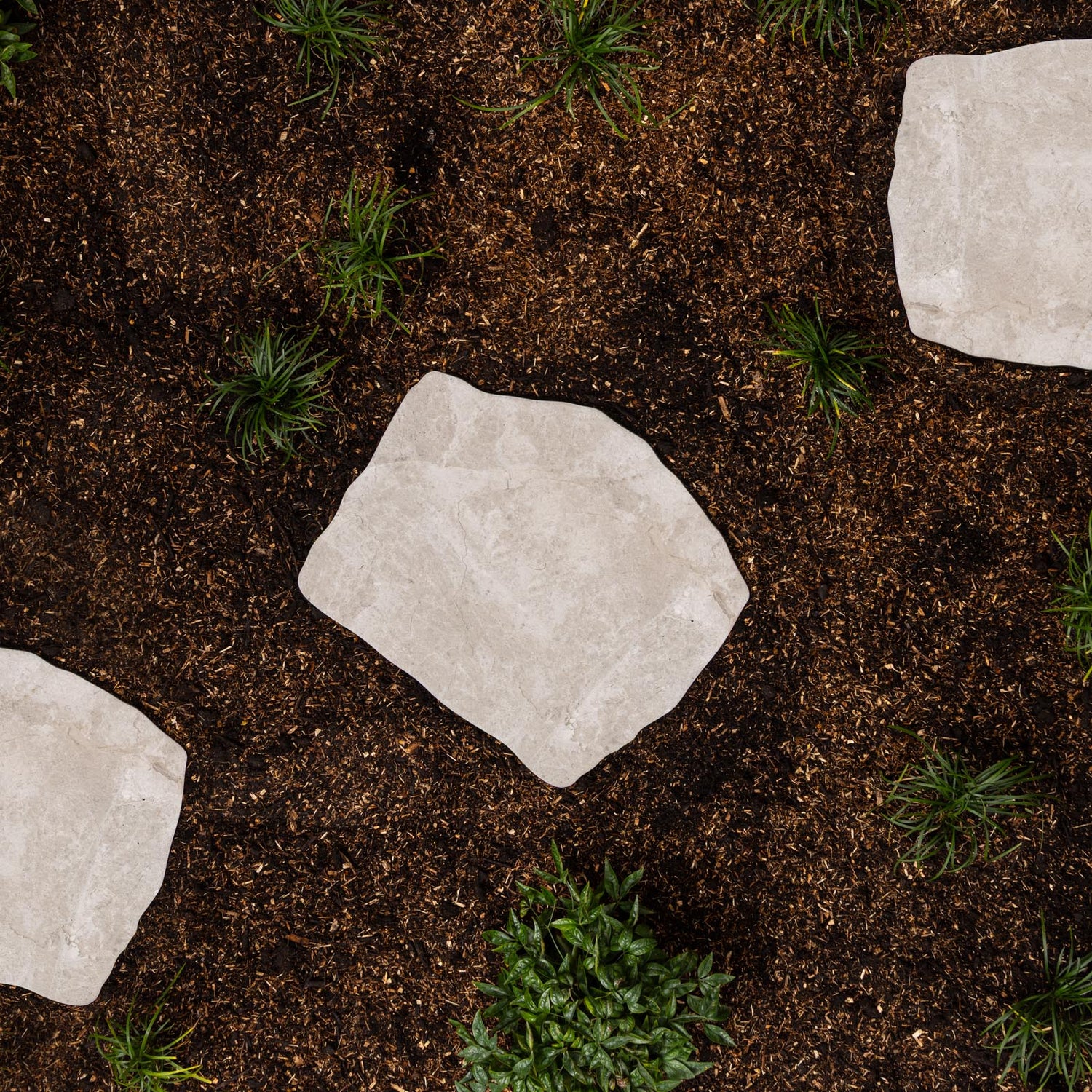 Taupe Porcelain Stepping Stones