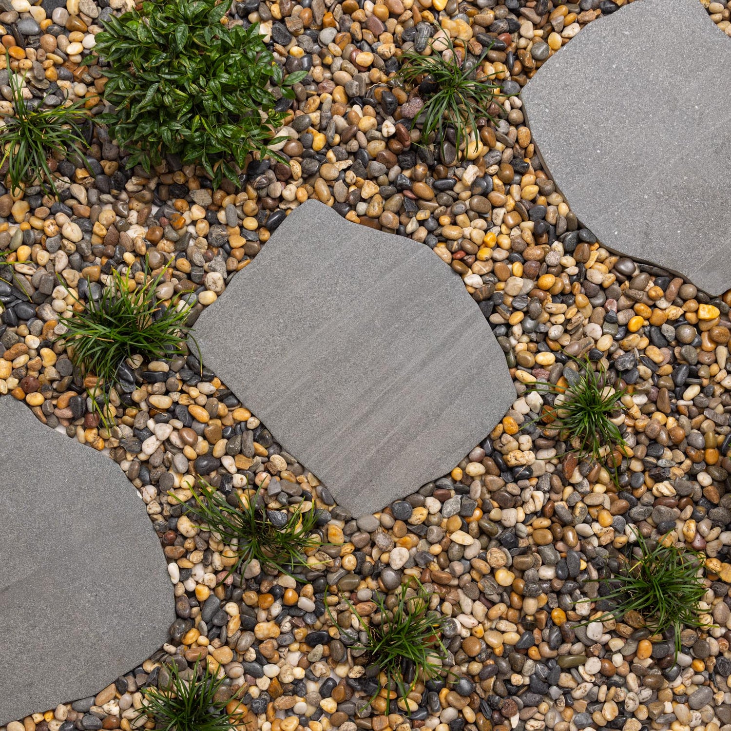 Charcoal Porcelain Stepping Stone
