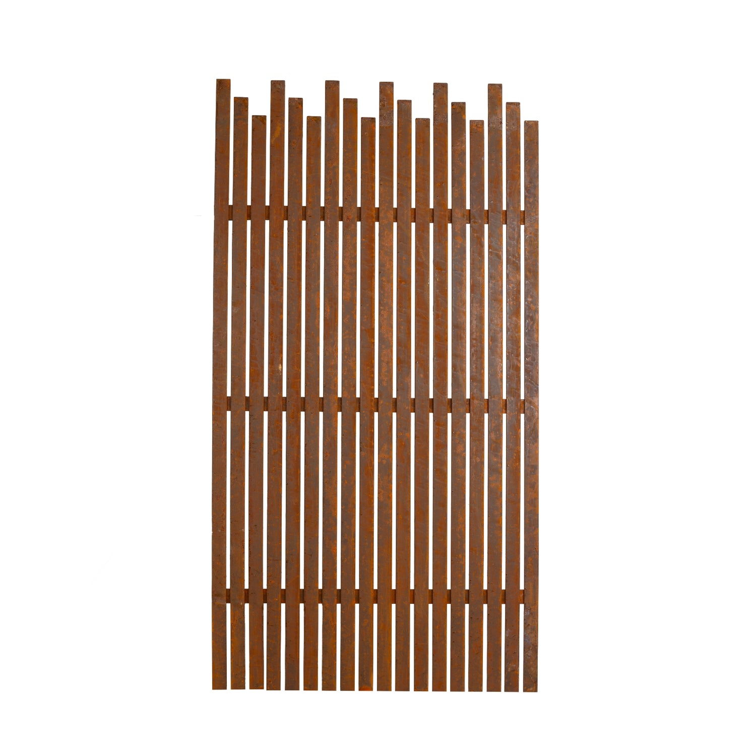 Rust Batten Screen Panel