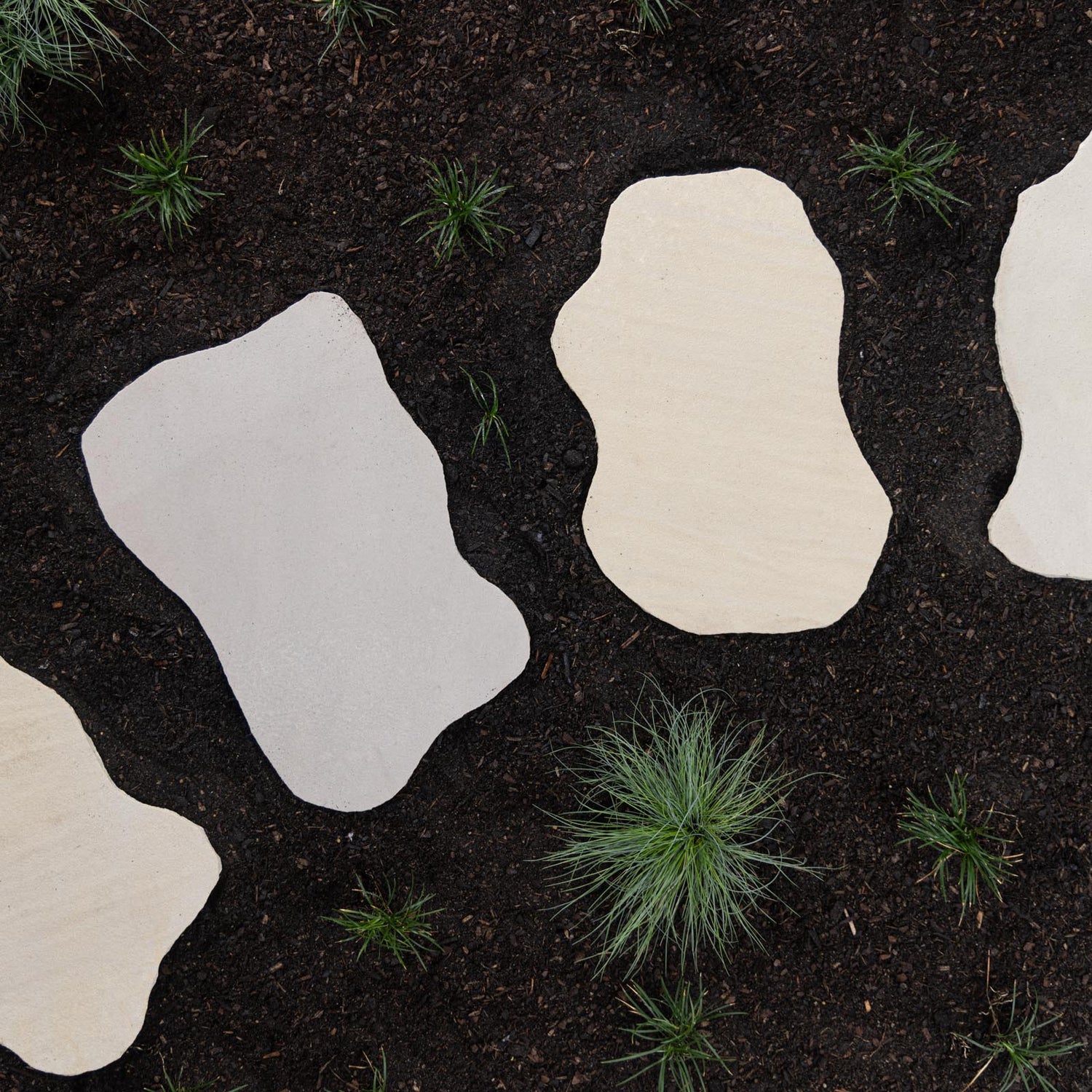 Cream White Sandstone Stepping Stone