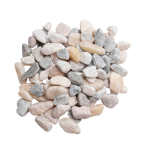 Natural Light Mixed Marble Pebbles 20-40mm