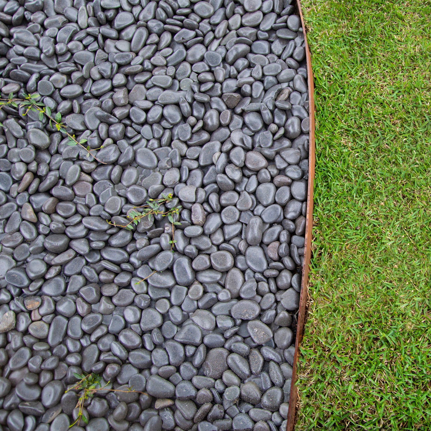 High Polish Black 40-60mm Landscaping Pebbles