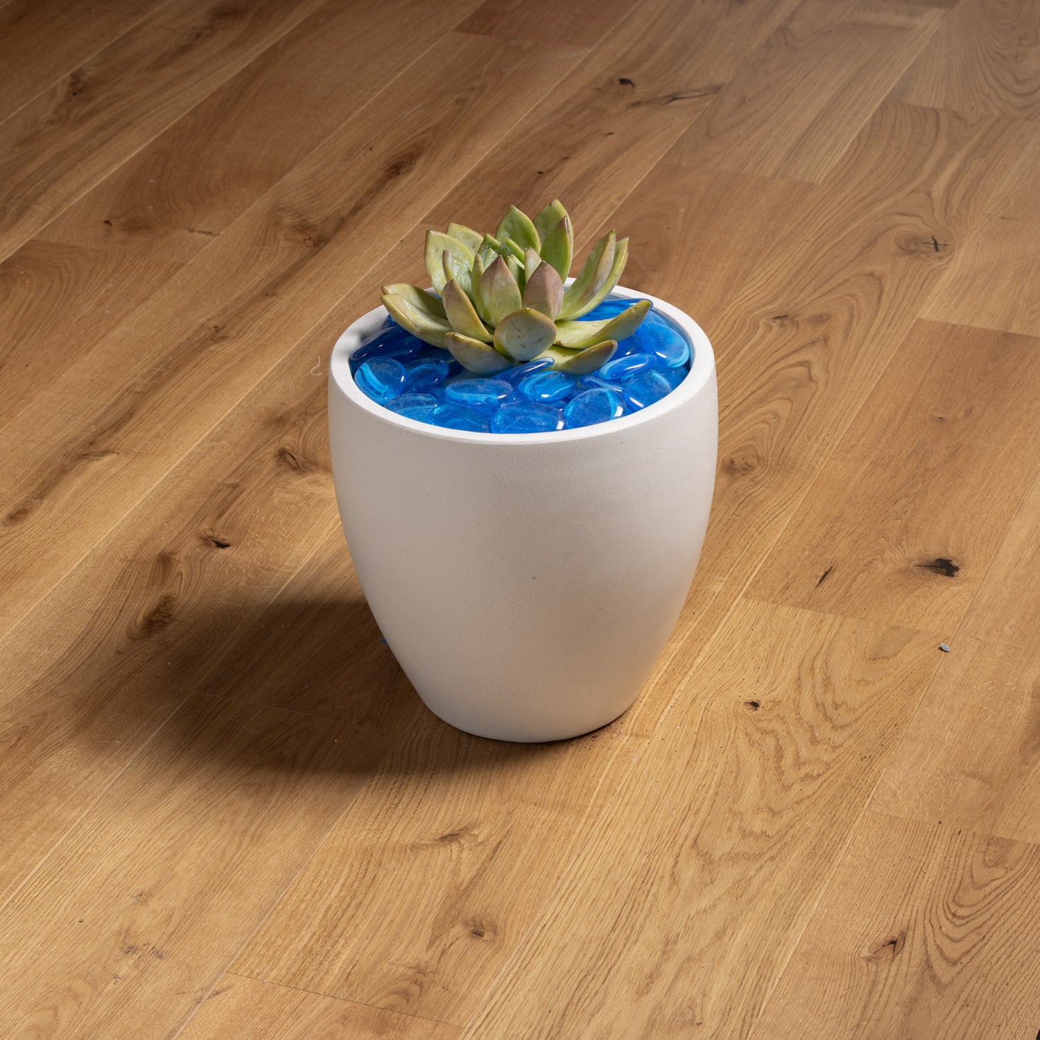 Translucent Aztec Aqua Glass Pebbles 45-50mm