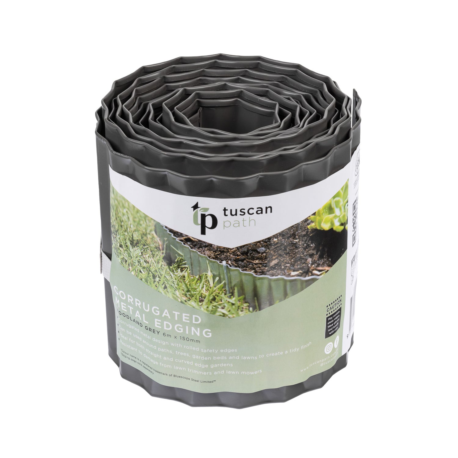 Woodland Grey Corrugated Metal Edging
