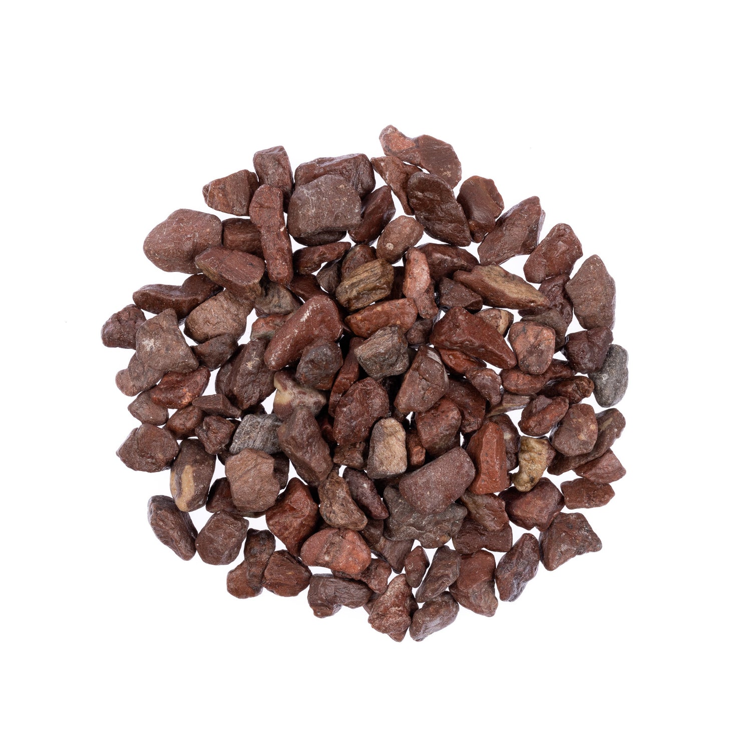 Waxed Dark Peach 8-12mm Landscaping Pebbles