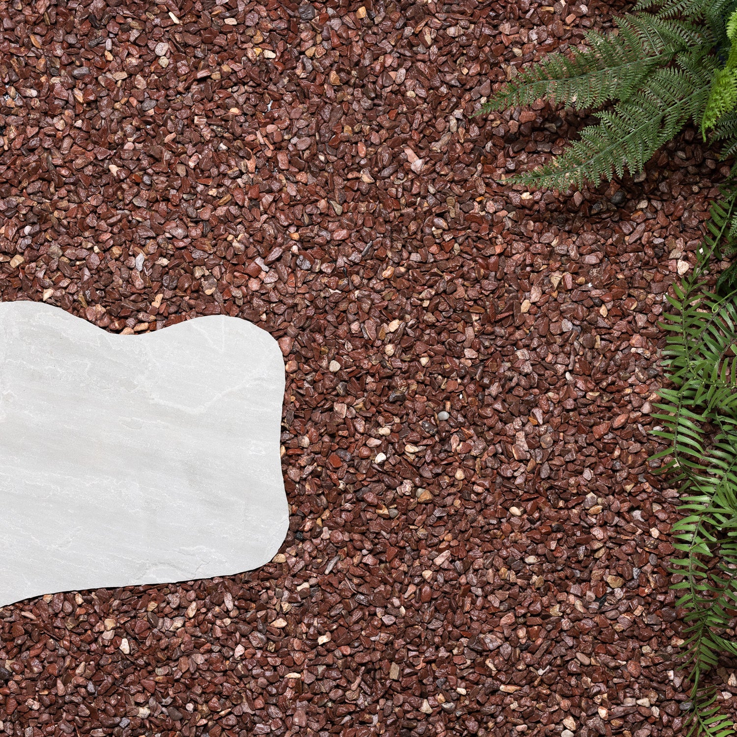 Waxed Dark Peach 8-12mm Landscaping Pebbles