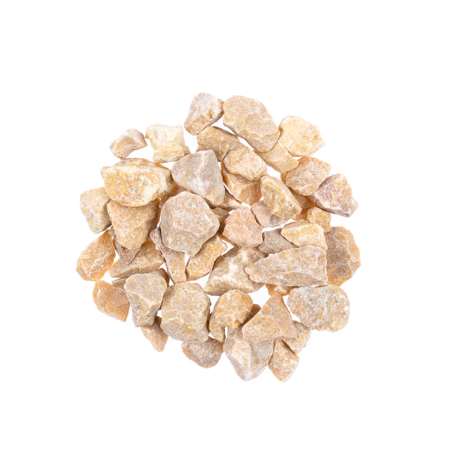 Crushed Yellow 10-15mm Landscaping Pebbles