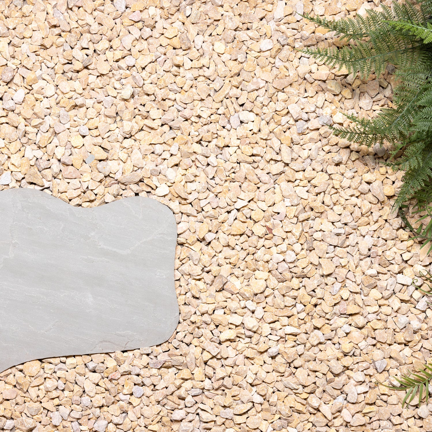 Crushed Yellow 10-15mm Landscaping Pebbles