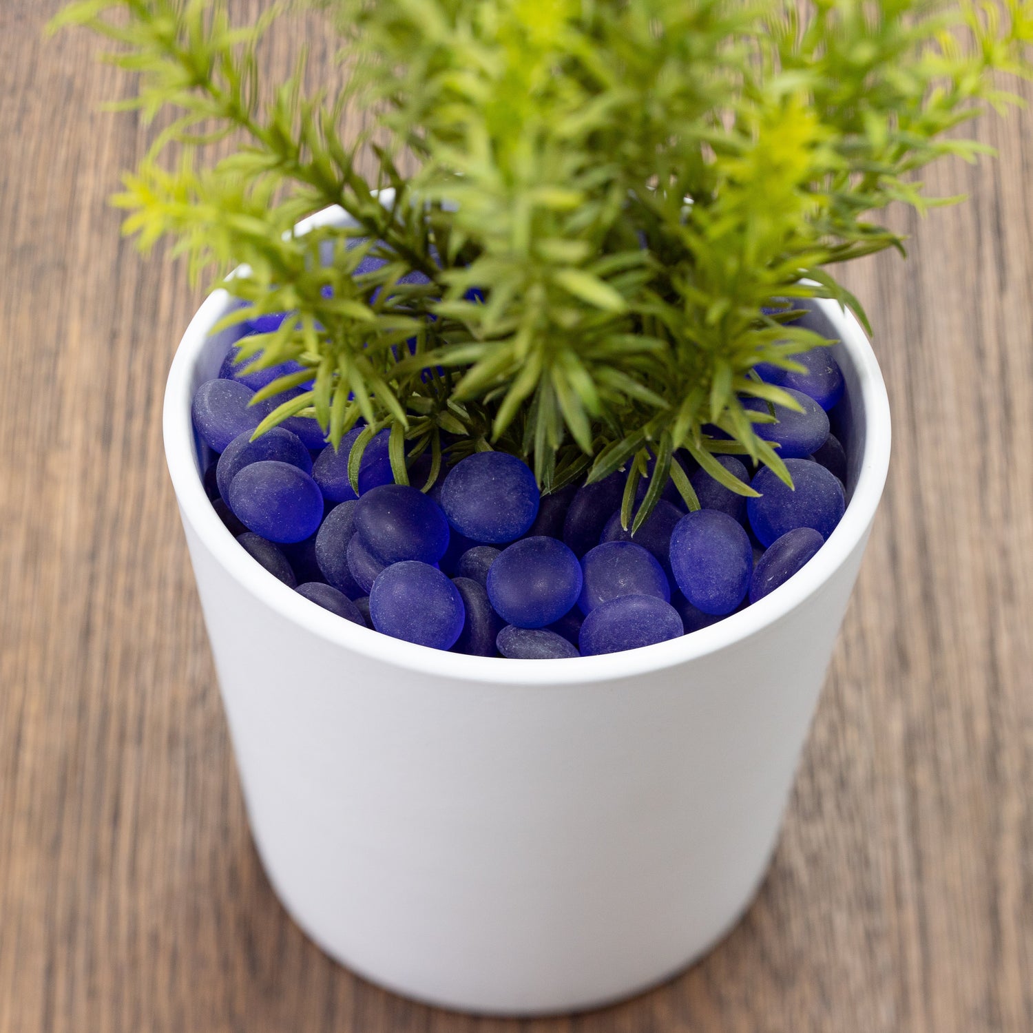 Frosted Blue 17-19mm Decorative Pebbles