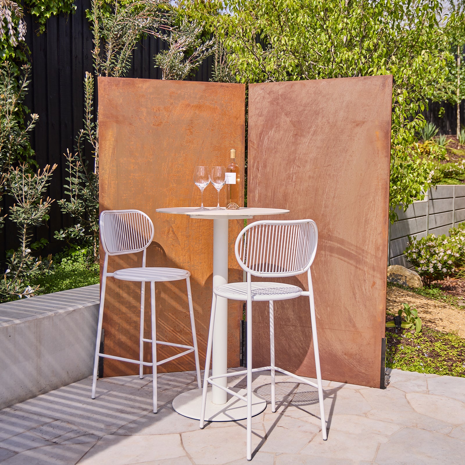 Outdoor Patch Screen Garden Screens for Privacy and Style - Tuscan Path