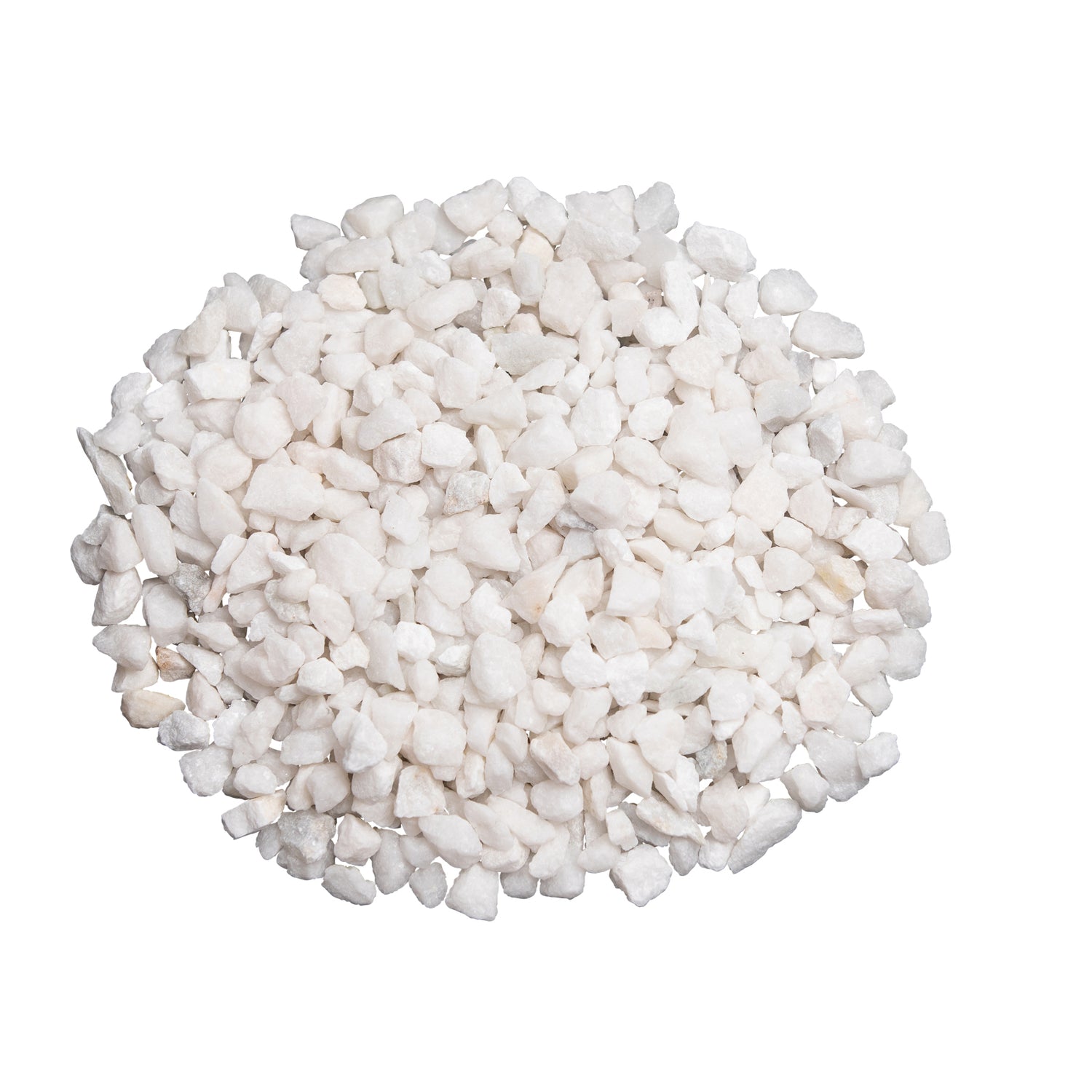 Natural Crushed White Marble Pebbles 8-12mm