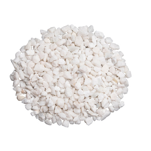 Natural Crushed White Marble Pebbles 8-12mm