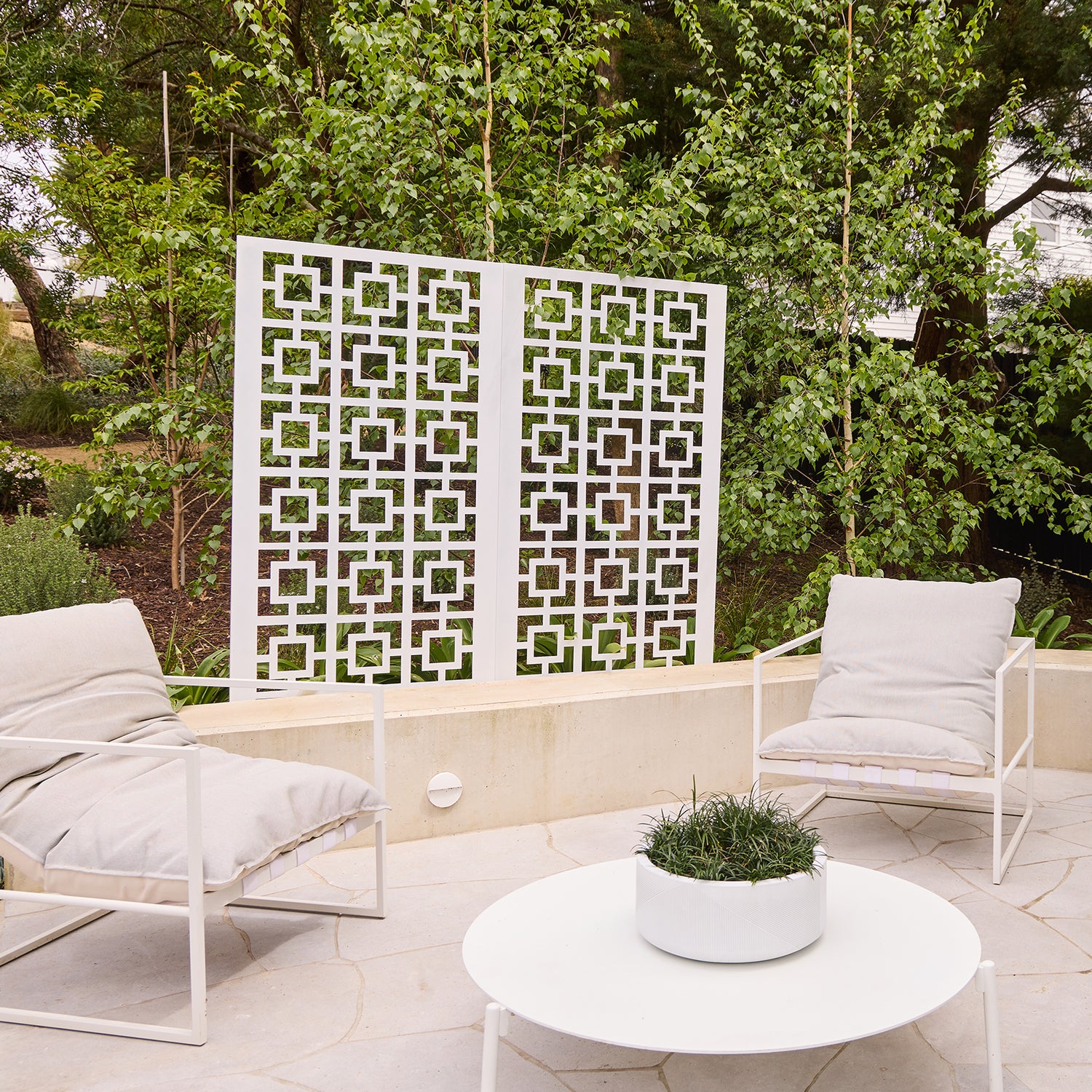 White Squares Screen